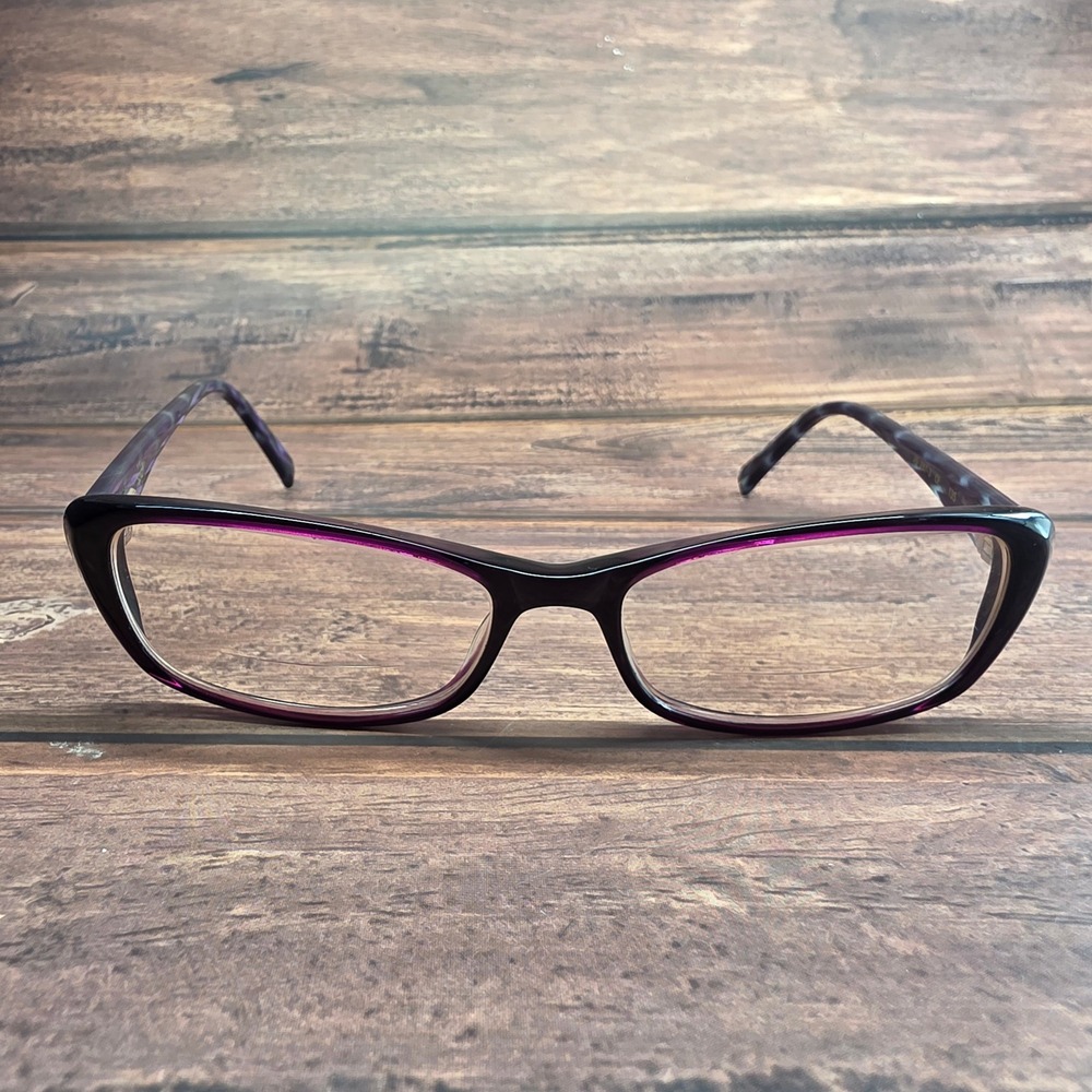 Jill Stuart JS 287-3 Purple Rectangular Eyeglass Frames 52-15-135